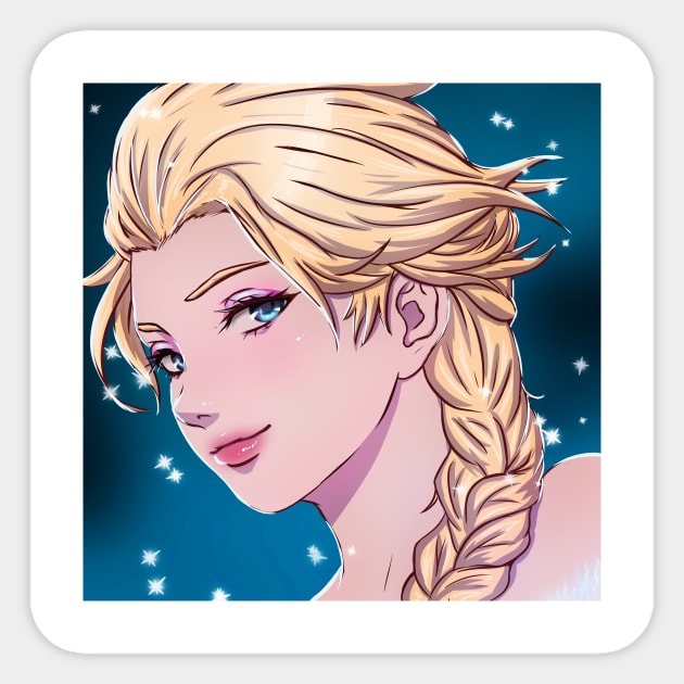 Elsa Sticker by tigrecotone